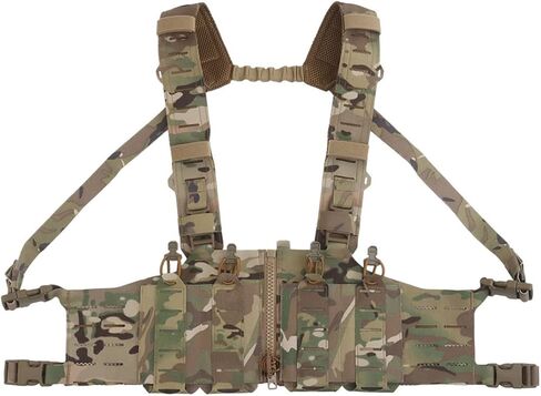 Tactical Chest Rig for Mens, VE-96 Lightweight MOLLE Tactical Vest Attachment, Open-style Tactical Chest Rig in Saudi Arabia