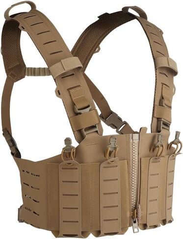 Tactical Chest Rig for Mens, VE-96 Lightweight MOLLE Tactical Vest Attachment, Open-style Tactical Chest Rig in Saudi Arabia