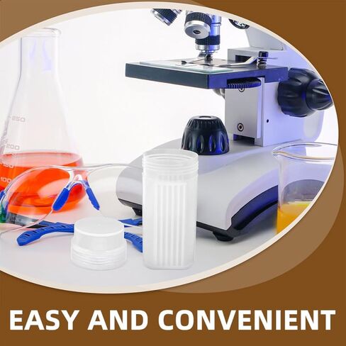 Homoyoyo 3pcs Lab Slide Staining Jar with Lid Plastic Microscope Slide Holder Case and Specimen Staining in Saudi Arabia