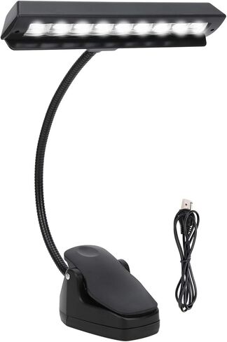 Super Bright Music Stand Light, Eye Caring Clip on Piano Light, USB Rechargeable, Long Lasting up to 1000 Hrs, for The Piano, Sheet Music, Guitar in Saudi Arabia