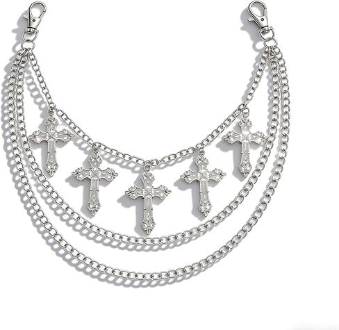 Layered Pants Chain for Men Women Punk Chain Hip Hop Jewelry Clothing Accessories Vintage Jeans Chains in Saudi Arabia