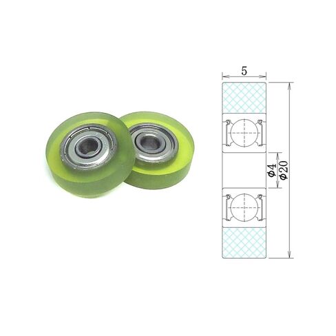 1 piece PU62420-5 4x20x5mm Plastic Bearing in Saudi Arabia