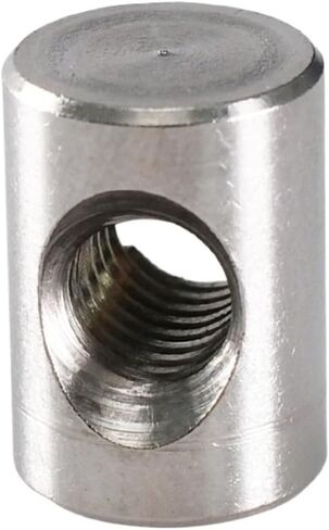 Barrel nut, Embedded Furniture Hammer Insert Nut M4 M5 M6 Cylindrical Barrel Metric Thread Woodworking Stainless Steel Dowel Pin Nuts(M6x18 (5Pcs)) in Saudi Arabia