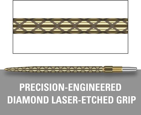 Target Darts Swiss Points, Diamond Pro Swiss Point Dart Tips (3 Pack Set of Tips) 40MM, Gold | Change Dart Points, Professional Darts Accessories in Saudi Arabia