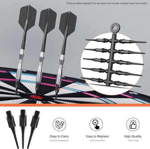 CyeeLife Fit Point Plus Tip | Soft Tip Dart Points | 2BA Thread | Dart Accessory | 50 Count in Kuwait