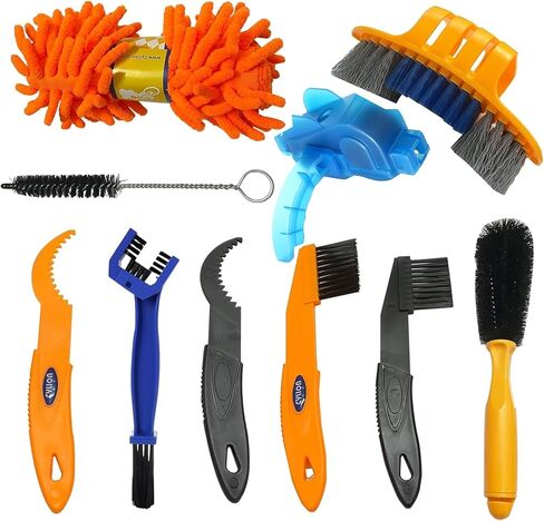 Bicycle cleaning kits bicycle cleaning brush tools bicycle chain cleaners and bicycle chain cleaning brushes are suitable for mountain road, urban, hybrid, folding bicycles, and BMX bicycle cleaning in Kuwait