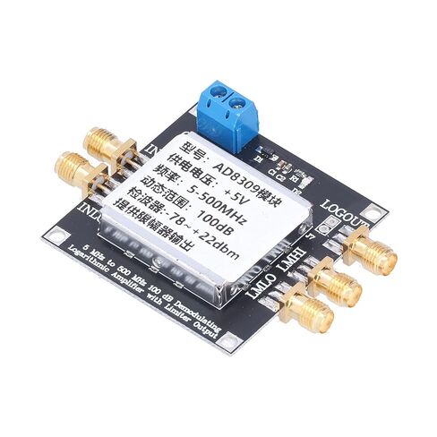 Eujgoov 16mA Logarithmic Amplifier Module, 100 DB Amplifier Board 5MHZ-500MHZ for FSK PSK Demodulation Reception for Phase Detection, SMA Female Interface, Cellular Base Stations in Saudi Arabia