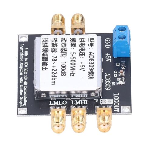 Eujgoov 16mA Logarithmic Amplifier Module, 100 DB Amplifier Board 5MHZ-500MHZ for FSK PSK Demodulation Reception for Phase Detection, SMA Female Interface, Cellular Base Stations in Saudi Arabia