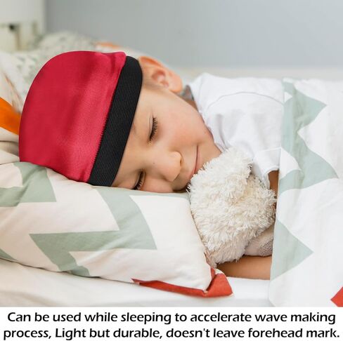 4 Pcs Kids Satin Wave Caps Set, Breathable Elastic Kids Durags for Boys, Multicolor Skull Caps for Boys and Girls for Sleeping Sports Everyday Wear in Saudi Arabia