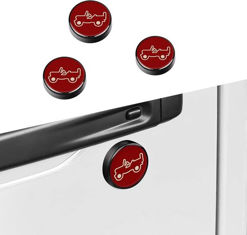 3PCS Strong Magnetic Keyhole Covers for Jeep Wrangler JL JLU&Gladiator JT 2018-2024 2025,Door Lock Cover for Jeep Wrangler&Gladiator Accessories,Keyhole Protection(Black) in Kuwait