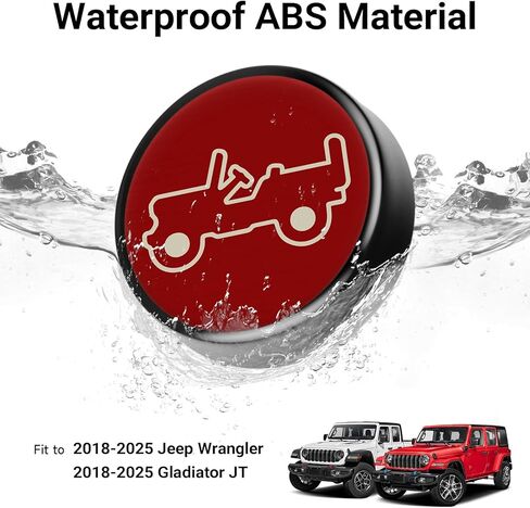 3PCS Strong Magnetic Keyhole Covers for Jeep Wrangler JL JLU&Gladiator JT 2018-2024 2025,Door Lock Cover for Jeep Wrangler&Gladiator Accessories,Keyhole Protection(Black) in Kuwait