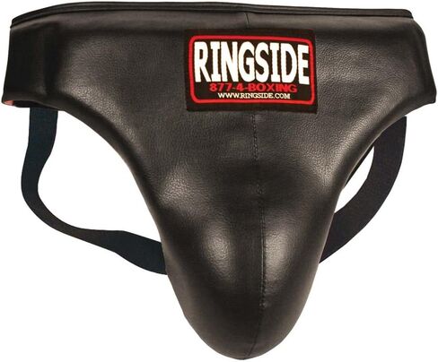 واقي الملاكمة للبطن والفخذ من Ringside - جلد صناعي، إغلاق برباط قابل للتعديل، تصميم عالي القطع للتنقل، بطانة ممتدة للحماية الكاملة، مقاس كبير in Saudi Arabia