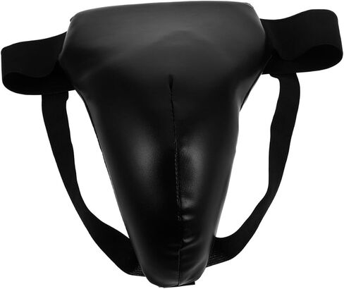 Mipcase Boxing Groin Protector Kids : Adjustable Groin Guard for Kids with Height of 110-149cm - Breathable Crotch Guard for Taekwondo Sparring, 10.41X7.47X3.73in (Black) in Saudi Arabia