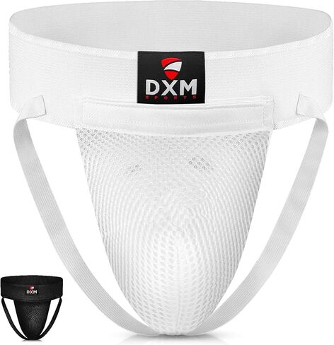 واقي منطقة الفخذ للملاكمة من DXM SPORTS للرجال - واقي منطقة الفخذ قابل للتعديل للكيك بوكسينغ، معدات السجال التايكوندو، الملاكمة التايلاندية، التدريب على الفنون القتالية in Kuwait