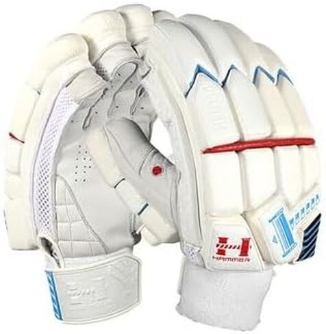 Hammer HEL 156 Cricket Batting Gloves - White in Kuwait