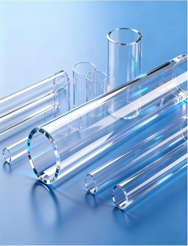 2mm Thick Round Acrylic Tube ，Clear Rigid Storage Tube ，DIY Plastic Tubing for Water Cooling Program Supplies Lamps Accessories(1.8x50cm) in Saudi Arabia