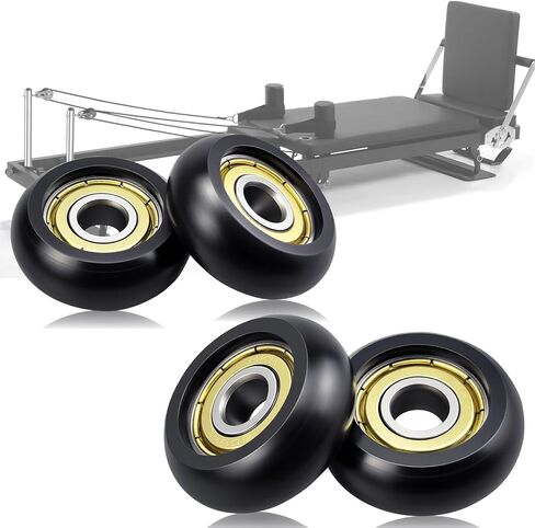 عجلات دوارة بديلة من Aero Pilates مقاس 32 مم POM ناعمة وهادئة الانزلاق 4 عبوات لآلة الإصلاح in Kuwait