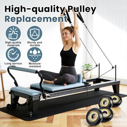 عجلات دوارة بديلة من Aero Pilates مقاس 32 مم POM ناعمة وهادئة الانزلاق 4 عبوات لآلة الإصلاح in Kuwait