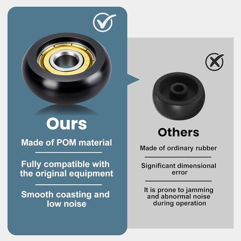 عجلات دوارة بديلة من Aero Pilates مقاس 32 مم POM ناعمة وهادئة الانزلاق 4 عبوات لآلة الإصلاح in Kuwait