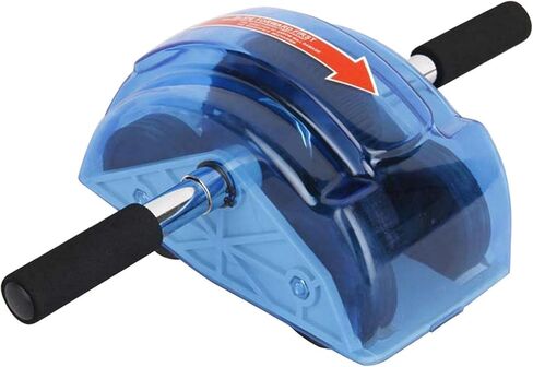 أب رولر لتمارين البطن، بكرات تمارين البطن، أسطوانة البطن 4 عجلات، قبضة مريحة لتمارين القوة الأساسية للاستخدام في المنزل وصالة الألعاب الرياضية in Kuwait