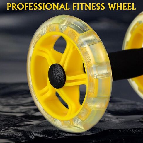 Ab Roller Wheel: Ab Wheel for Core Training, Exercise Abdominal Roller Hand Weights Dumbbell Fitness Exercise Device Home Gym Gear for Men/Women in Saudi Arabia