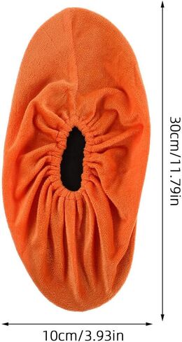 6 Pairs Reusable Bowling Shoe Covers for Adults, Thickened Non-Slip Indoor Fabric Protectors, Washable Anti-Skid Shoe Slipcovers for Men and Women, Size 4.5-13 in Saudi Arabia