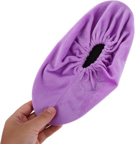6 Pairs Reusable Bowling Shoe Covers for Adults, Thickened Non-Slip Indoor Fabric Protectors, Washable Anti-Skid Shoe Slipcovers for Men and Women, Size 4.5-13 in Saudi Arabia