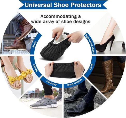 Larrel Bowling Shoe Protector Covers, Non-Slip Washable Bowling Shoes Covers Waterproof, Sturdy Reusable Bowl Shoes Cover Protector Accessories for Men Women Daily Use During Exercise in Saudi Arabia
