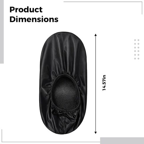 Pair Bowling Shoe Covers, Black, 14.7 In, Waterproof Fabric, Anti-Dust, Polyester, Sleeve, Universal Fit For Men Women in Kuwait