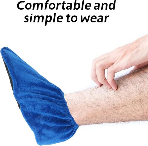 Ciieeo 6 Pairs Reusable Bowling Shoe Covers Non-slip Velvet Indoor Shoe Protectors with Washable Anti-skid Sole for Home Use in Burgundy, Navy, Blue, Coffee, Purple, and Silver in Saudi Arabia