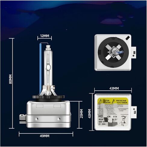 Automotive HID ballasts 2for Pcs for Xenon D1S Auto Lights Car Bulb 12V 35W Headlights 6000K White Hight Low Beam Bulbs for S80 20072016 in Saudi Arabia