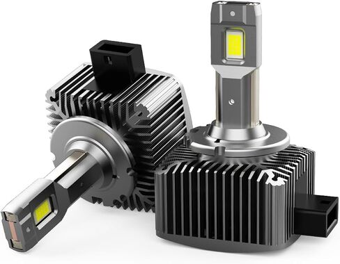 مصابيح LED D1S 6500K 110W 30000Lm، 66144 66140 85140 85415 مصابيح بديلة زينون HID، مصابيح الضباب، عبوتان in Kuwait