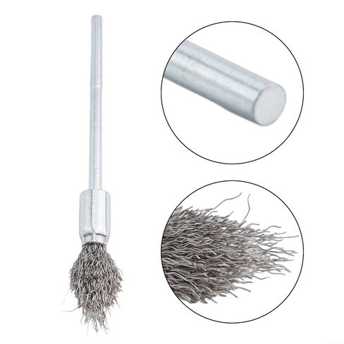 Extended Handle Polishing Brush Cleaning Brush 6Mm Handle Stainless Steel Wire Brush - Torch 6*16*158Mm Scrub Brushes for Cleaning Detailing Brush in Saudi Arabia