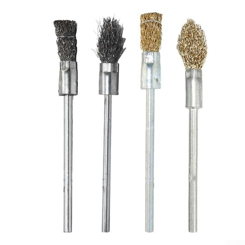 Extended Handle Polishing Brush Cleaning Brush 6Mm Handle Stainless Steel Wire Brush - Torch 6*16*158Mm Scrub Brushes for Cleaning Detailing Brush in Saudi Arabia