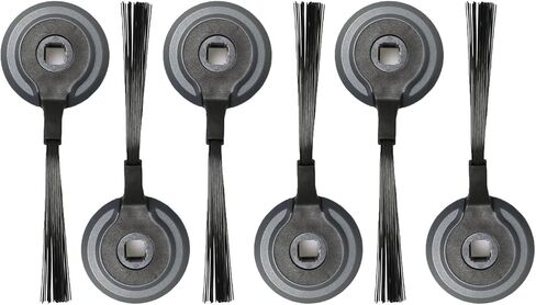 6PCS Black Filter Mesh Side Brush 100mm Sweeper Machine Accessories for Handling Debris/Pet Hair and Cleaning Carpets/Hard Floor in Saudi Arabia