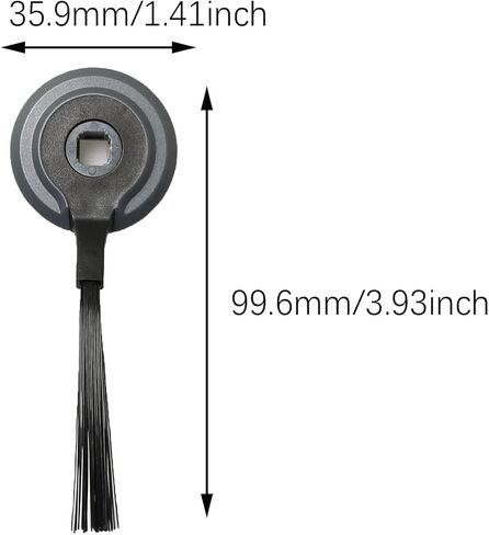 6PCS Black Filter Mesh Side Brush 100mm Sweeper Machine Accessories for Handling Debris/Pet Hair and Cleaning Carpets/Hard Floor in Saudi Arabia
