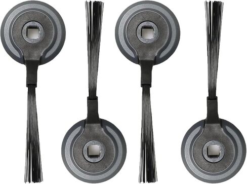 6PCS Black Filter Mesh Side Brush 100mm Sweeper Machine Accessories for Handling Debris/Pet Hair and Cleaning Carpets/Hard Floor in Saudi Arabia