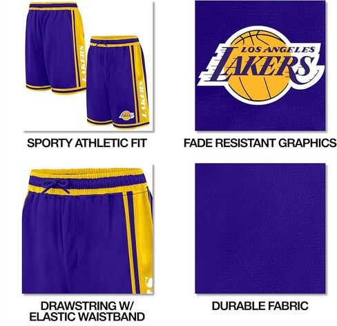 Ultra Game Boys NBA Official Classic Fit Basketball Shorts Team Color in Saudi Arabia