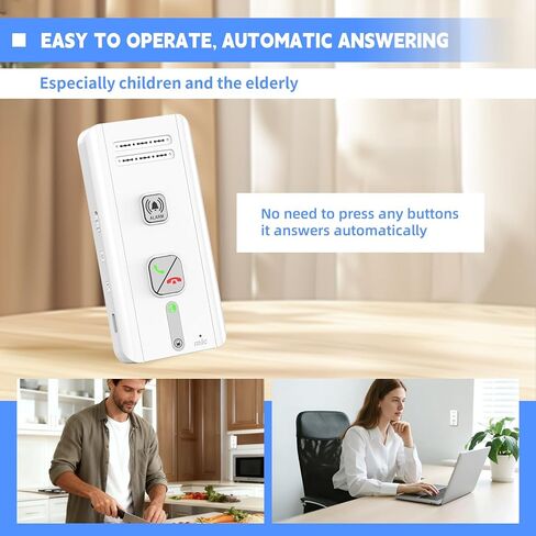 2 Way Intercoms Wireless for Home Office,2026 Upgraded Magnetic Adsorption Long Range Intercom System,Portable Room to Room 30 Days Long Standby Time 5 Level Volume Adjustment, Expand to 5 Intercoms in Kuwait