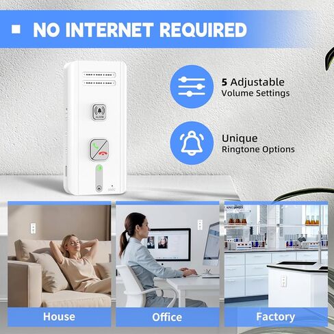 2 Way Intercoms Wireless for Home Office,2026 Upgraded Magnetic Adsorption Long Range Intercom System,Portable Room to Room 30 Days Long Standby Time 5 Level Volume Adjustment, Expand to 5 Intercoms in Kuwait