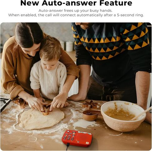 Hosmart UltraSpeak Intercoms Wireless for Home, Holiday Christmas Edition Intercom System for Home Use, Clear Sound Intercom for Business with 1300 Ft Range, Gift for Family Friend Elderly(4Packs) in Kuwait