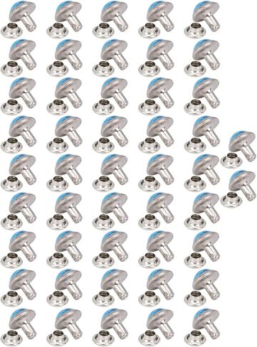 SPYMINNPOO 50pcs Stylish Turquoise Rivet Stud Round Spikes for DIY Crafts 8mm for Bag Decorations and Belts, Home Textile Accessories (No. 15) in Saudi Arabia
