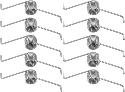Ciieeo 10Pcs Trash can Torsional Springs Replacement for Foot Pedal and Hand Press Mechanism Durable Coil Springs for Household and Outdoor Garbage Bin Lid in Saudi Arabia