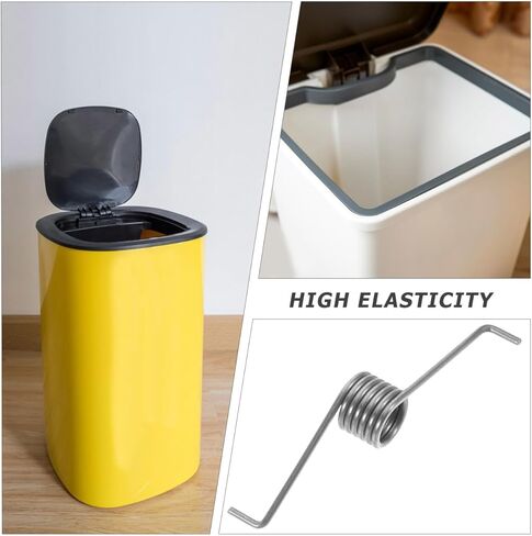 Ciieeo 10Pcs Trash can Torsional Springs Replacement for Foot Pedal and Hand Press Mechanism Durable Coil Springs for Household and Outdoor Garbage Bin Lid in Saudi Arabia