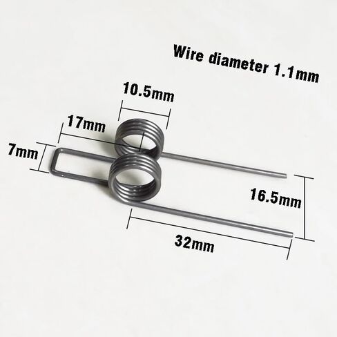 10PCS Double Torsion Spring Diameter Strong Torsional Spring 1.1 Wire Diameter 10.5mm Outside in Saudi Arabia