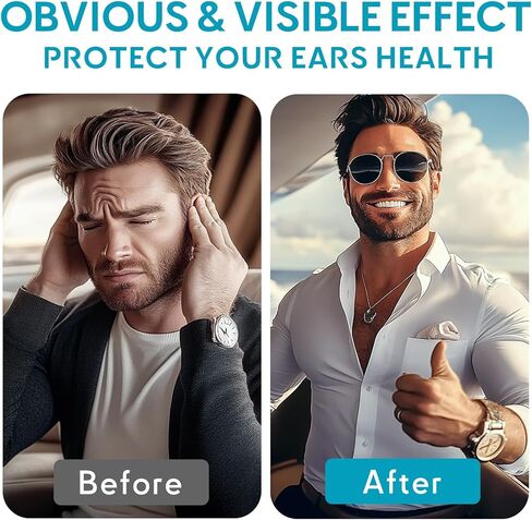 تخفيف طنين الأذن من طنين الأذن، قطرات تخفيف طنين الأذن سريعة المفعول - حل طبيعي للعناية بالأذن لتقليل الرنين والطنين، وتعزيز الوضوح السمعي والراحة للرجال والنساء، 60 مل in Kuwait