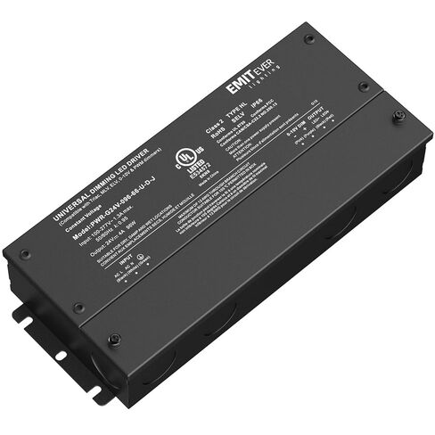 EMITEVER 96W Dimmable LED Driver، 24V Dimmable Power Supply، محول AC إلى DC لإضاءة LED، 5 في 1 يعتم: ELV / MLV / TRIAC / 0-10V / 1-10V / 10V PWM / مقياس الجهد، مقاوم للماء IP67 وUL مدرج، الفئة 2 in Kuwait