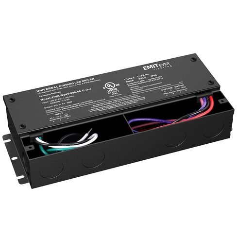 EMITEVER 96W Dimmable LED Driver، 24V Dimmable Power Supply، محول AC إلى DC لإضاءة LED، 5 في 1 يعتم: ELV / MLV / TRIAC / 0-10V / 1-10V / 10V PWM / مقياس الجهد، مقاوم للماء IP67 وUL مدرج، الفئة 2 in Kuwait
