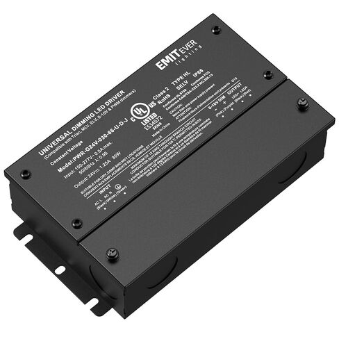 EMITEVER 96W Dimmable LED Driver، 24V Dimmable Power Supply، محول AC إلى DC لإضاءة LED، 5 في 1 يعتم: ELV / MLV / TRIAC / 0-10V / 1-10V / 10V PWM / مقياس الجهد، مقاوم للماء IP67 وUL مدرج، الفئة 2 in Kuwait