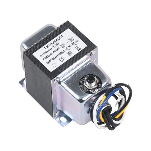 TR100VA001 Transformer 120 to 24 Vac 100Va with Circuit Breaker, Foot and Single Threaded Hub Installation for Industrial, Heating, Air Conditioning Control Applications Replace TR100VA001 in Kuwait